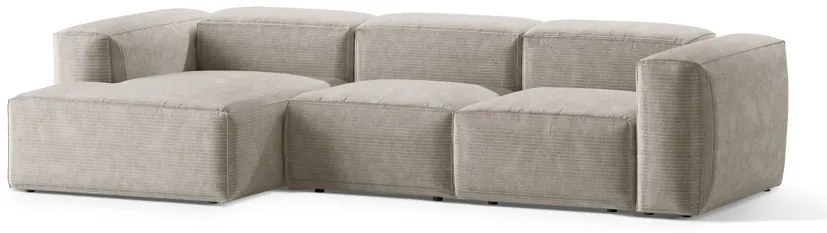 Coltar 3 locuri Bergamo velur reiat L304 cm