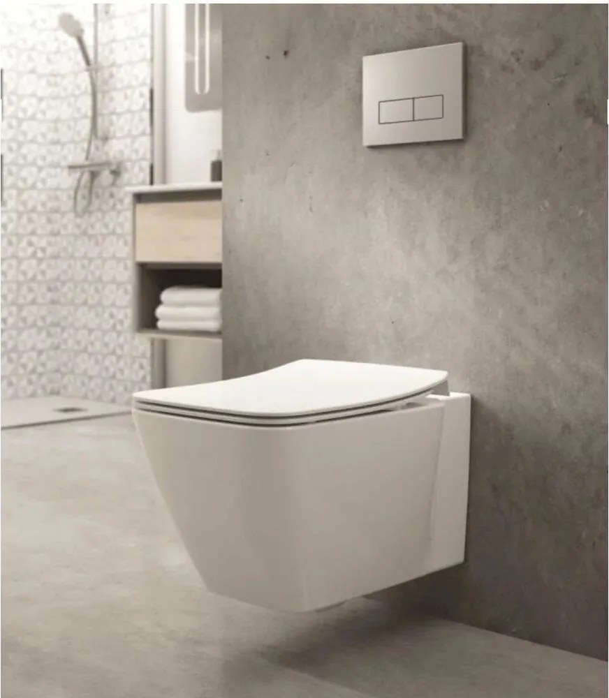 Set vas wc suspendat cu capac slim soft close Ideal Standard Strada II AquaBlade
