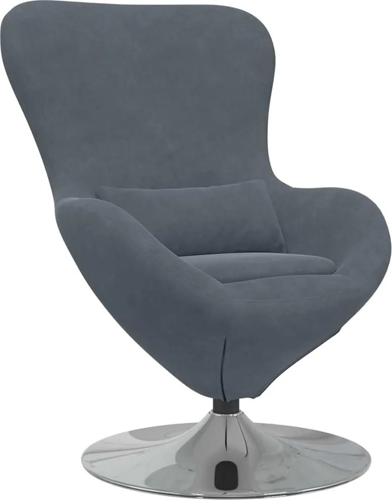 vidaXL Fotoliu ou Gri închis Catifea