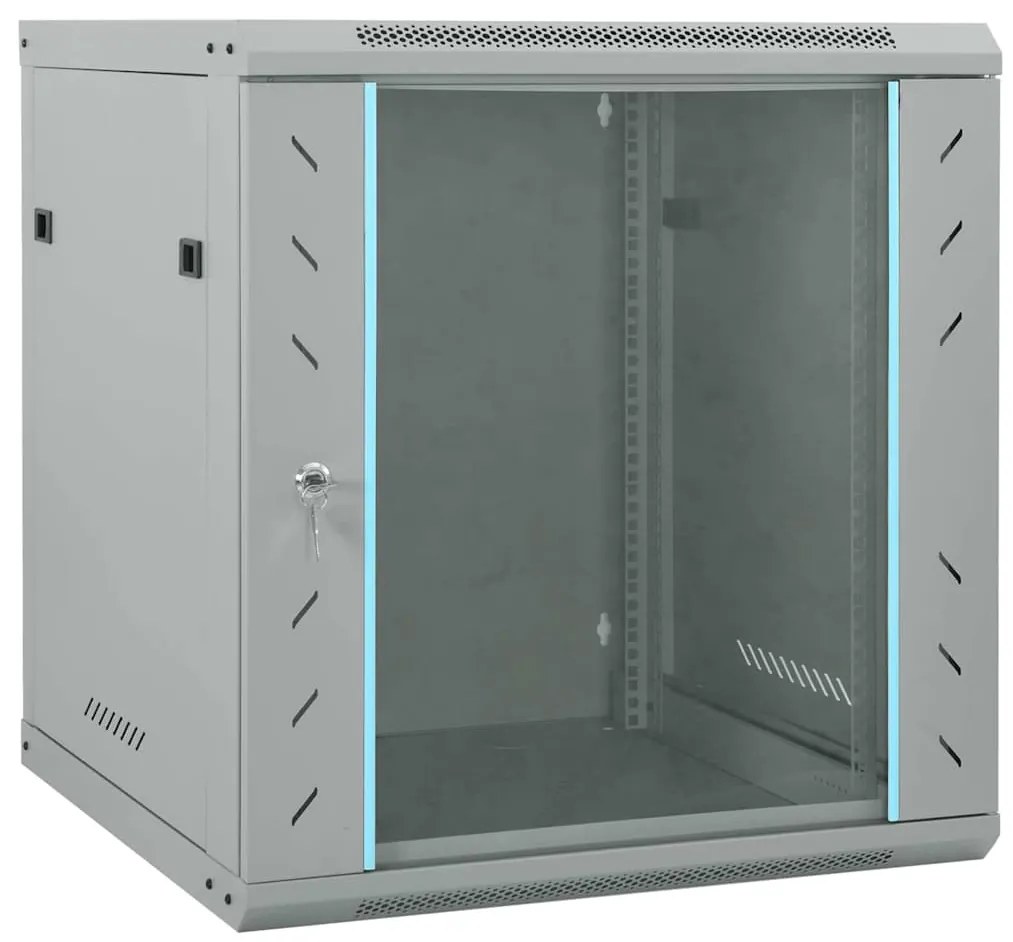 vidaXL Dulap de rețea cu depozitare Gri 60 x 45 x 65 cm Oțel