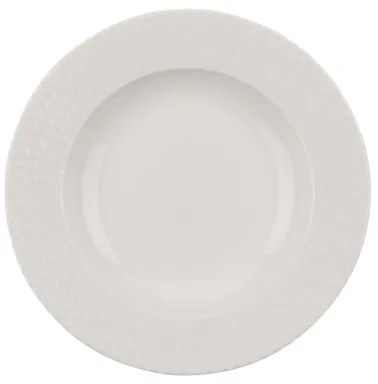 Set de masă, 24 de piese, alb, porțelan