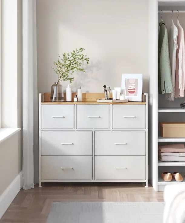 Comoda cu sertare FLEXIRO 98x85 cm, stejar/alb