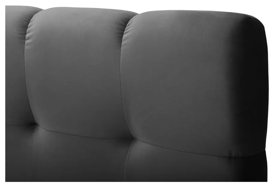 Pat boxspring gri antracit cu spațiu de depozitare 160x200 cm Bali – Cosmopolitan Design