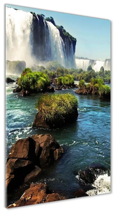 Pictura pe sticlă acrilică Cascada Igazu