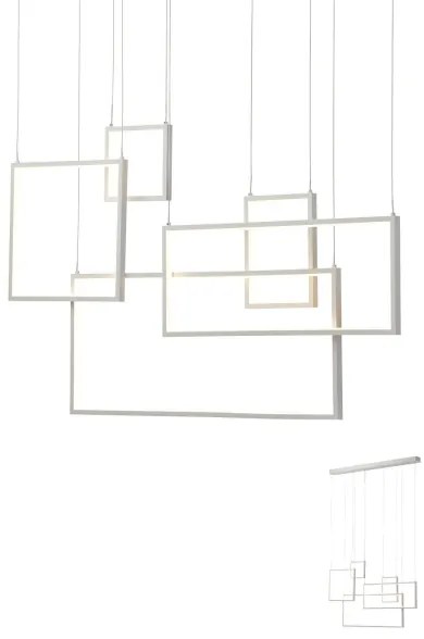 Redo PLANA 01-2316 – lustru suspendat LED dimabil pe cablu, 80W, 230V, alb