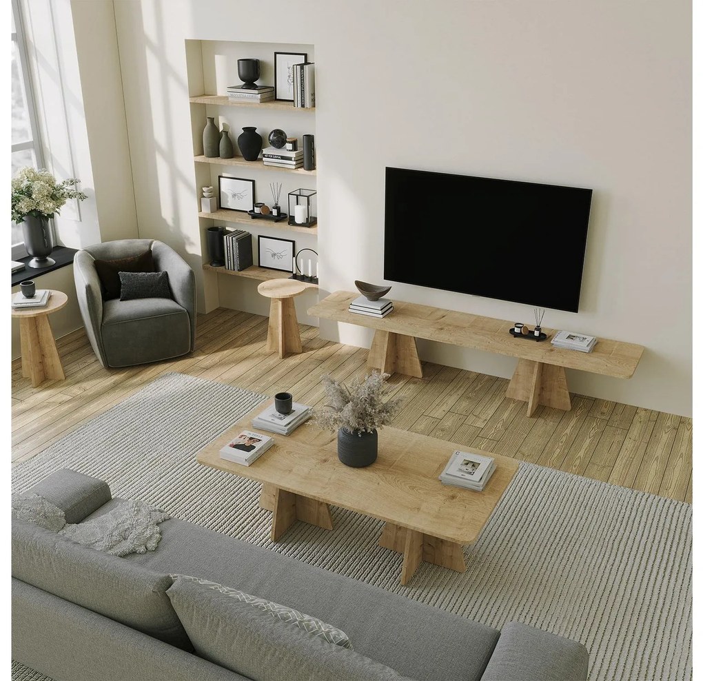 Masă TV Kabivo (stejar zafir) . 1095459