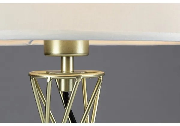 Rabalux 74081 - Lampă de masă NIVRA 1xE27/40W/230V auriu/alb