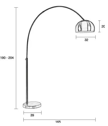 Lampadar Zuiver Bow