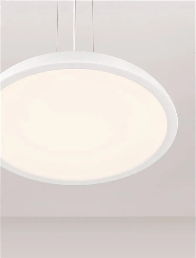 Lustra LED suspendata stil modern FELICIA alba 60cm