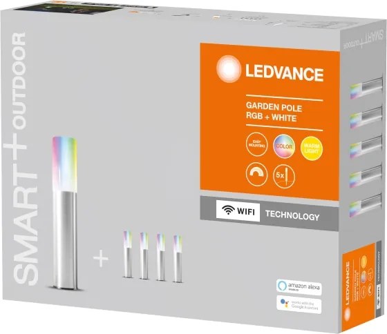 SET 5x lampă LED RGBW de exterior SMART+ GP5xLED/5,7W/230V IP65 Wi-Fi Ledvance