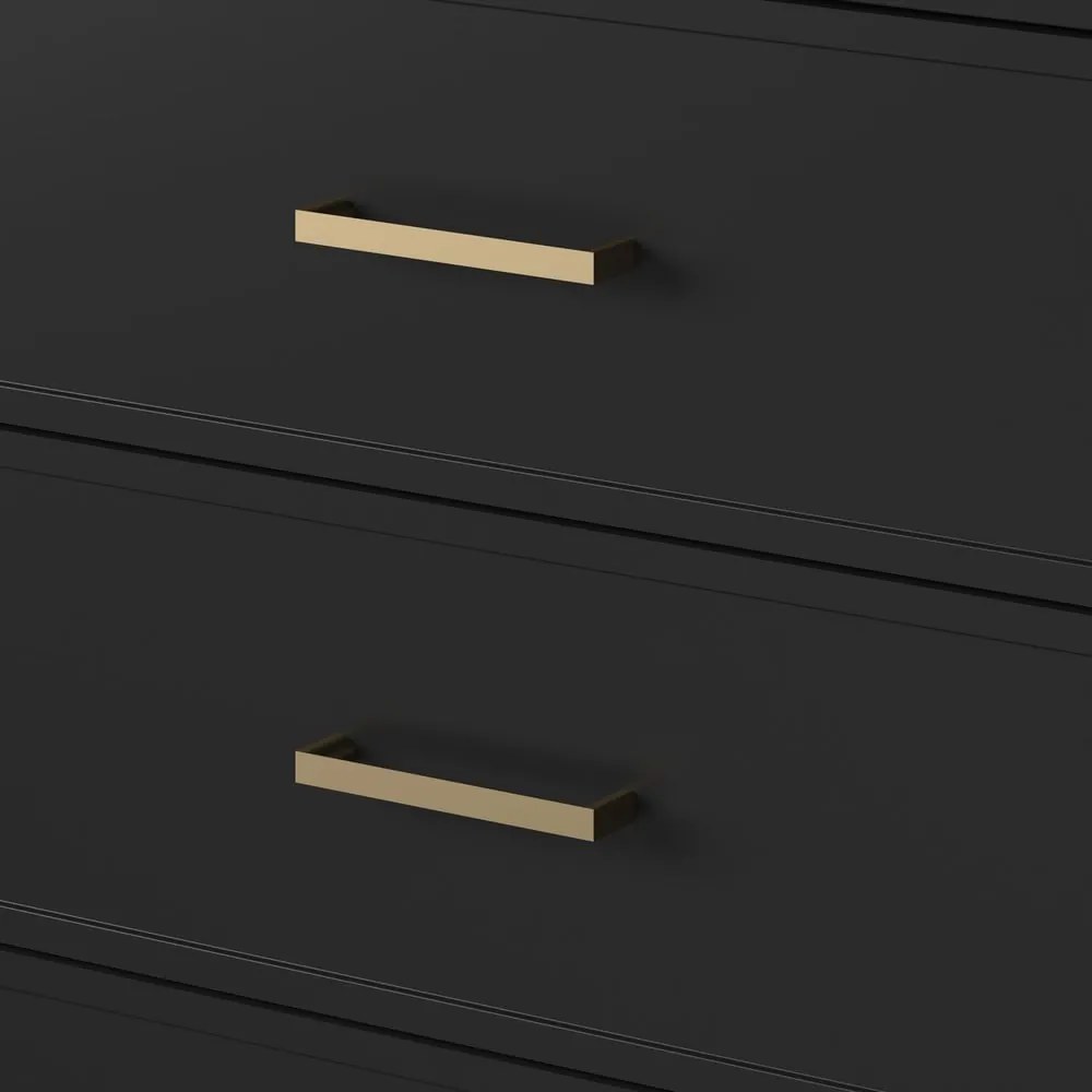 Comodă CosmoLiving by Cosmopolitan Westerleigh, 144 x 85 cm, negru