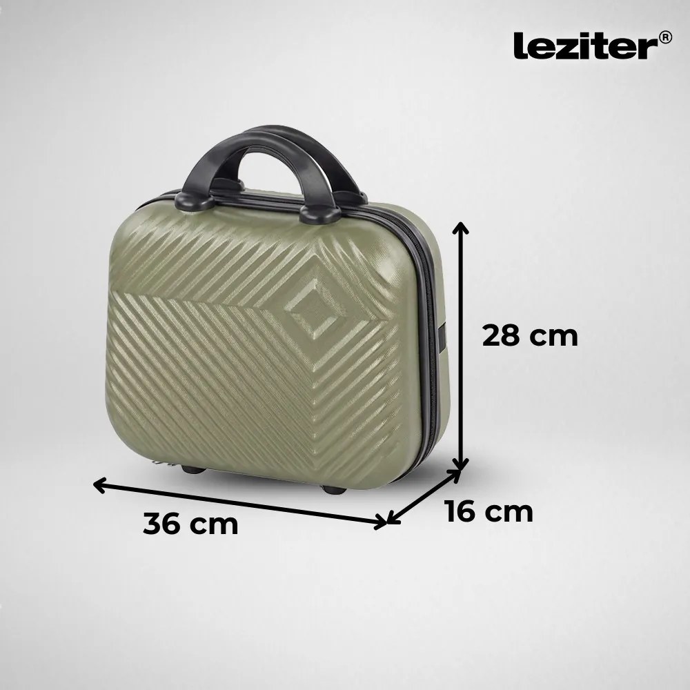TraveLux Pro valiză manuală cu capac dur 28x36x16 cm verde măslin