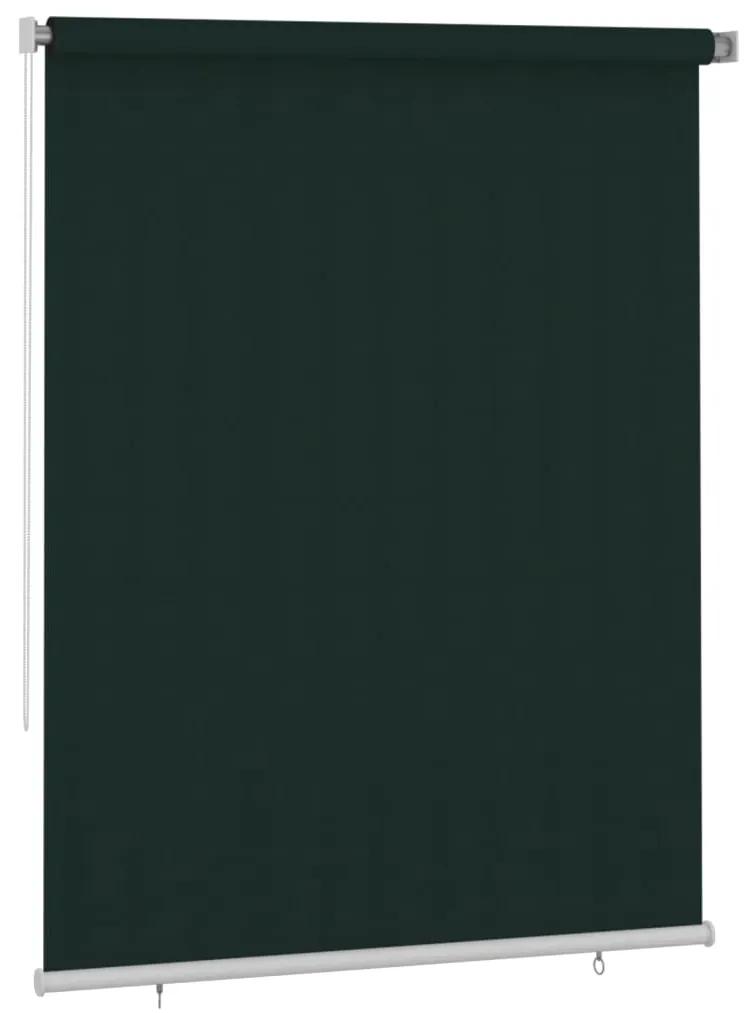 Jaluzea tip rulou de exterior, verde inchis, 180x230 cm, HDPE Morkegronn, 180 x 230 cm