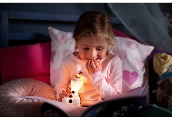 Philips 71768/08/16 - Lampă pentru copii Disney Frozen Olaf LED/0,3W/2xAAA om de zăpadă