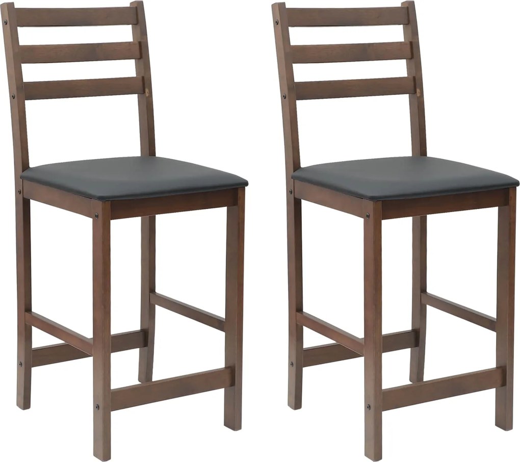 vidaXL Scaune de dining 2 pcs Maro deschis 40 x 47,5 x 99,5 cm