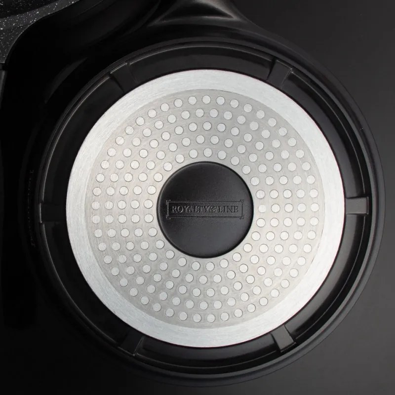 Mixer planetar Royalty Line RL-ES2014M Negru, 17 piese, Placare cu marmura, Inductie, Negru