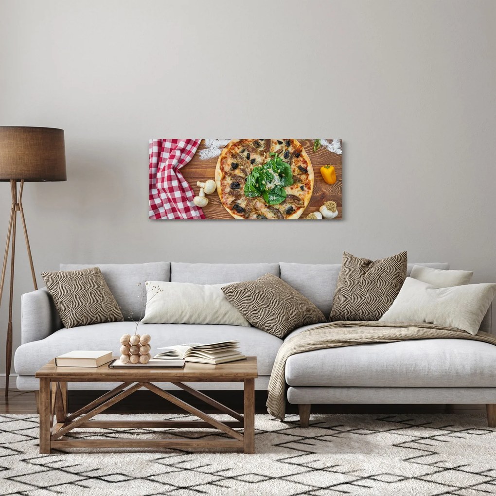 Tablou cu pizza (120x50 cm)