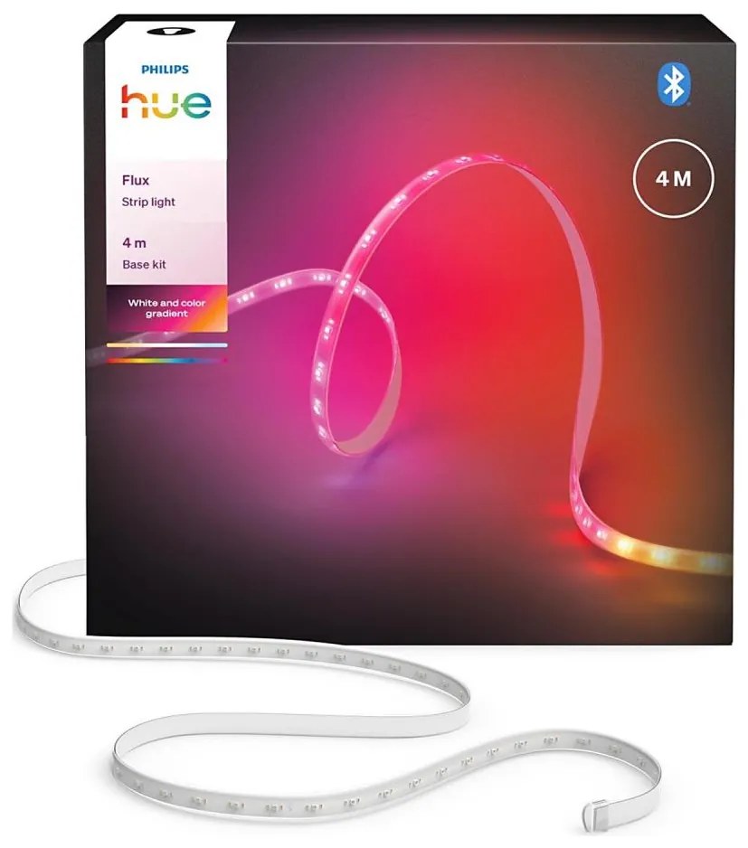 Philips - Bandă LED RGBW Hue FLUX reglabilă, 4 m, 16 W, 230 V