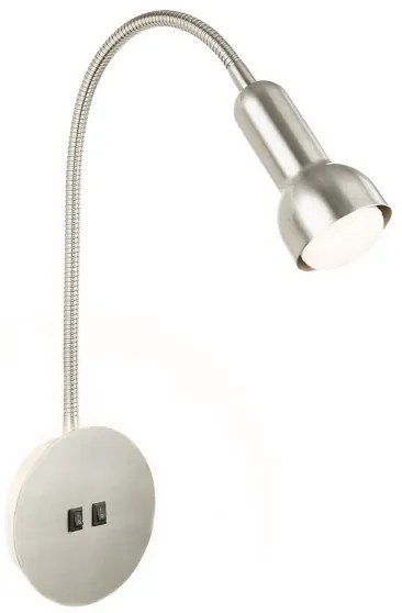 Lampă LED flexibilă de perete Briloner 2178012 1xE14/10W/230V + LED/3W crom