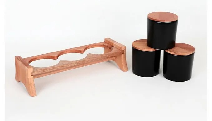 Recipiente de condimente cu suport 3 buc. – Hermia