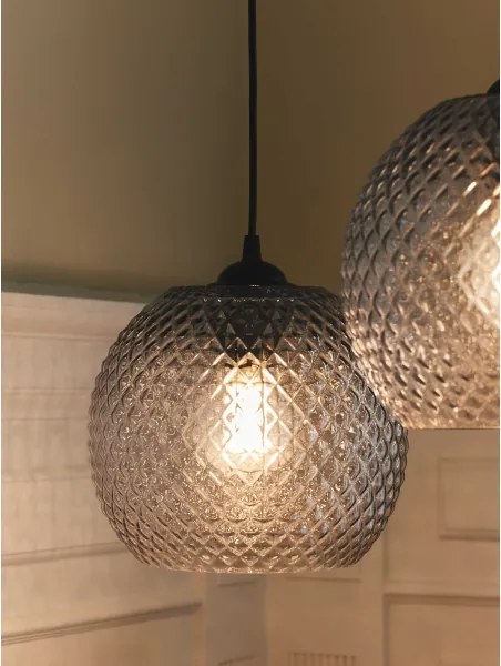 Halo Design 718436 - Pendul pe cablu NOBB 1xE27/40W/230V Ø 22 cm transparent