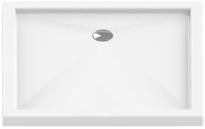 New Trendy Cantare cădiță de duș dreptunghiulară 110x90 cm alb B-0169