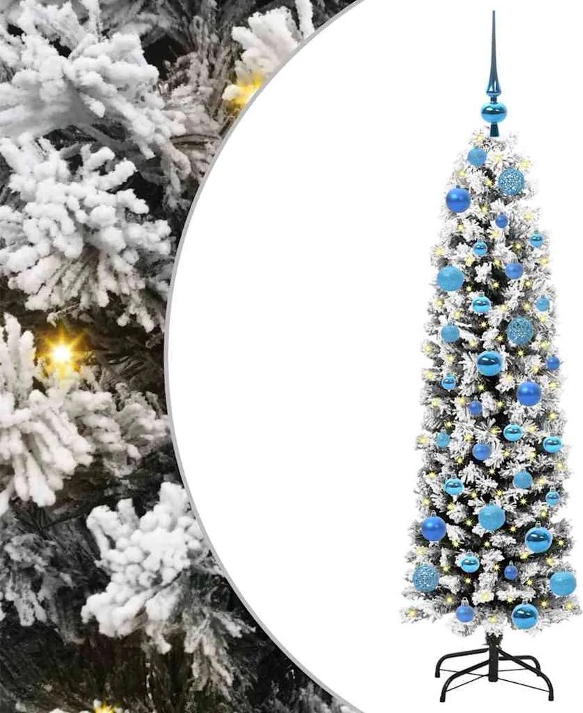 vidaXL Brad de Crăciun artificial Verde 150 cm PVC și oțel și plastic