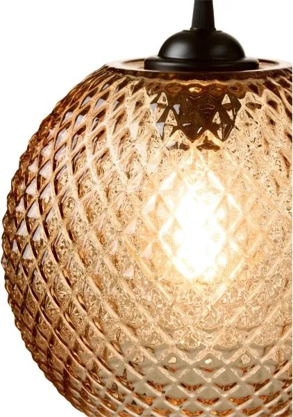 Halo Design 718368 - Pendul NOBB pe cablu, 1xE27/40W/230V, maro fumuriu