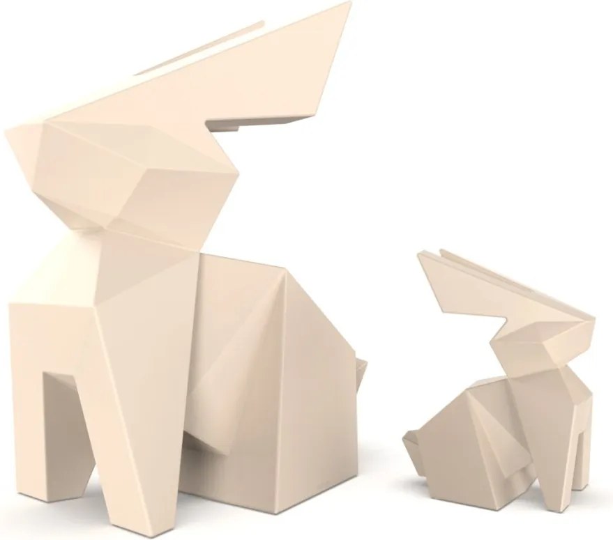 Decoratiune/ Statueta exterior sau interior ORIGAMI USAGI, mat