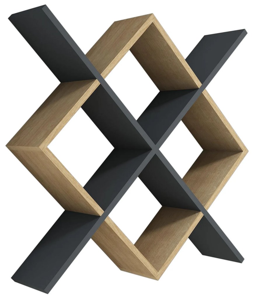 Raft Bodimu (stejar zafir + antracit) . Promo -8%. 1095876
