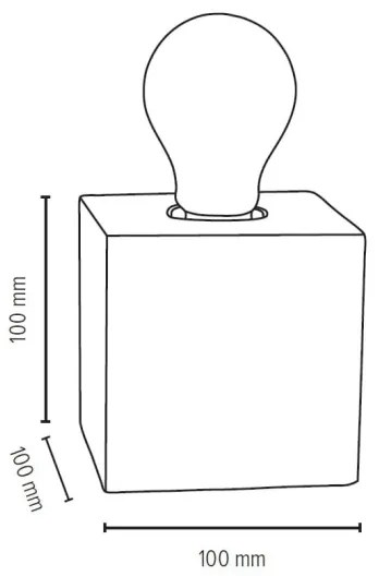 Lampă de masă Spot-Light 7179174 TRONGO SQUARE 1xE27/25W/230V