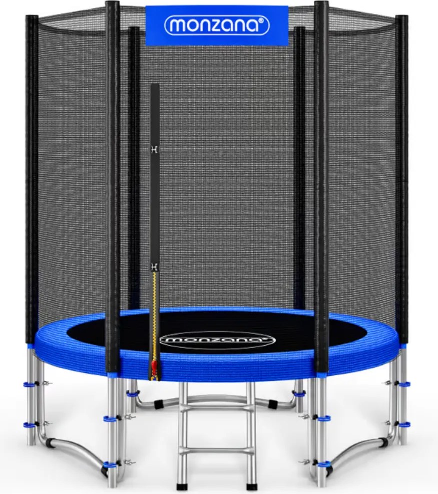 Monzana Trambulină cu plasă de siguranță JUMP, Ø183 cm, negru/albastru