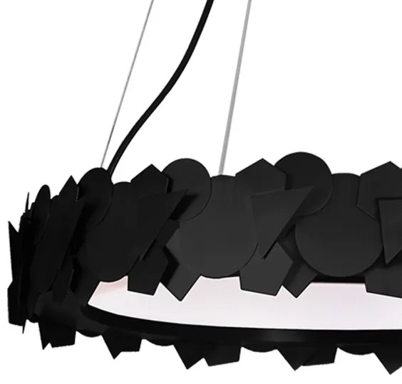 Lustră LED pe cablu SOHO 1xLED/24W/230V neagră