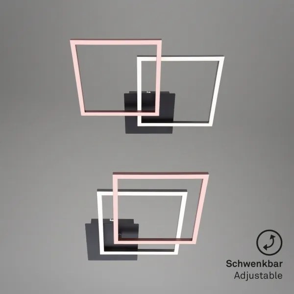 Plafonieră LED dimabilă FRAME 2xLED/11W/230V negru Briloner 3210-015