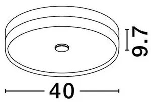 Plafoniera LED HELIOS auriu champagne D-40cm
