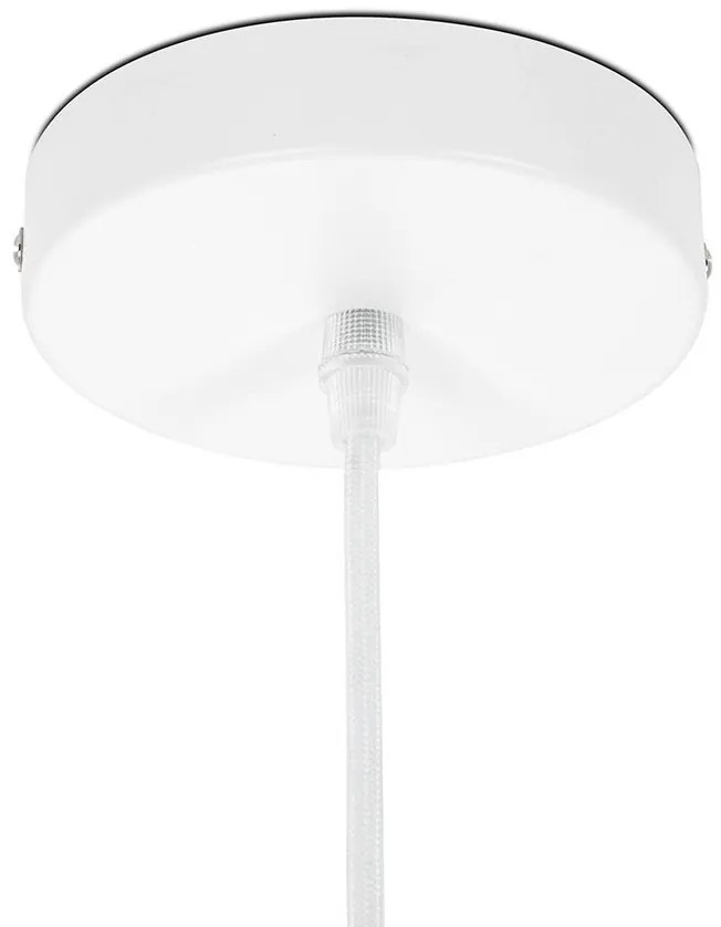 Lustra suspendata design decorativ Cloud alb 50cm
