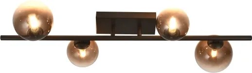 Brilagi - Lustru LED aplicat MILLA 4xG9/3W/230V maro/maro fumuriu