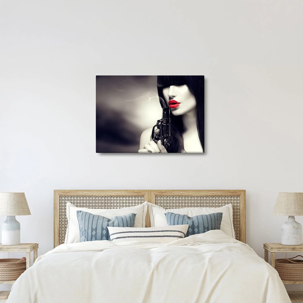 Tablou - Femeia misterioasă (70x50 cm)