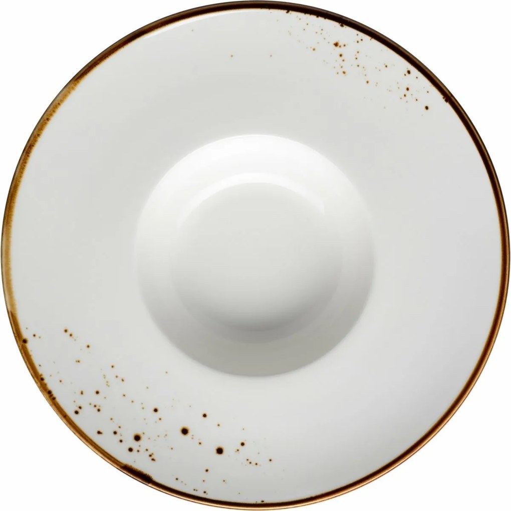 Mäser Farfurie Gourmet Pintar Puncte albe maro 26cm