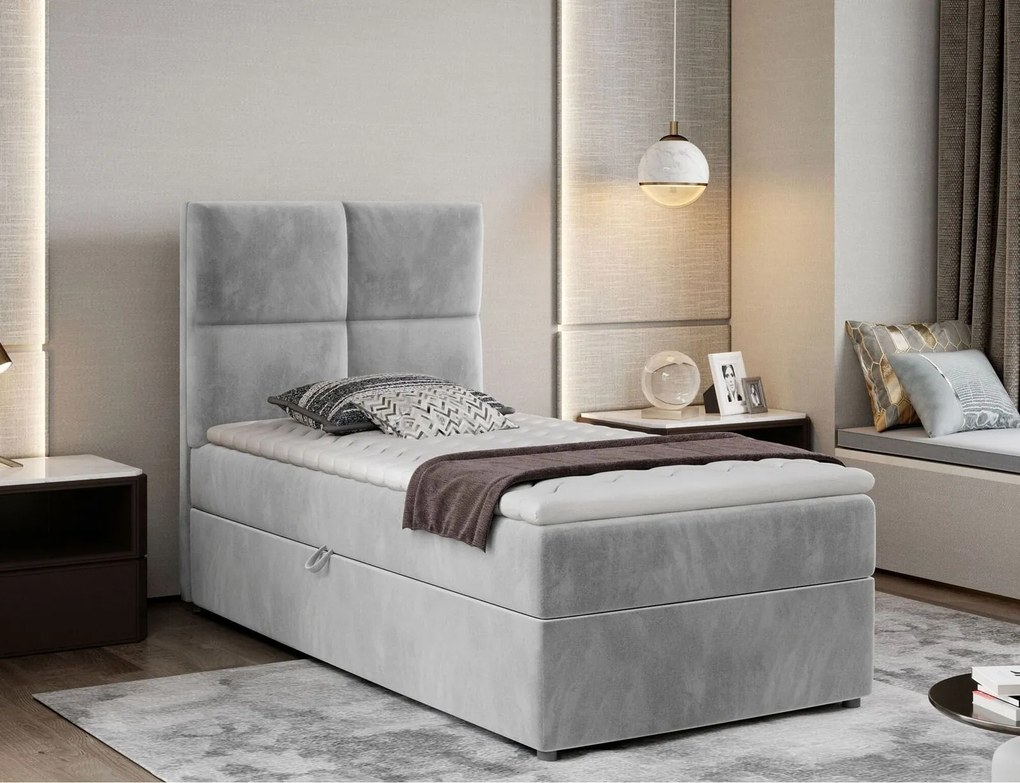 Pat lemn masiv BoxSpring Rivia 90x200 - Paros 05