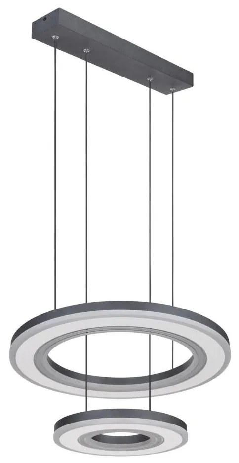 Lustră LED dimabilă pe cablu Globo 67191-50 BLASIUS LED/50W/230V d. 50 cm+ telecomandă