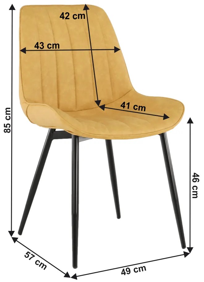 Scaun, galben negru, HAZAL