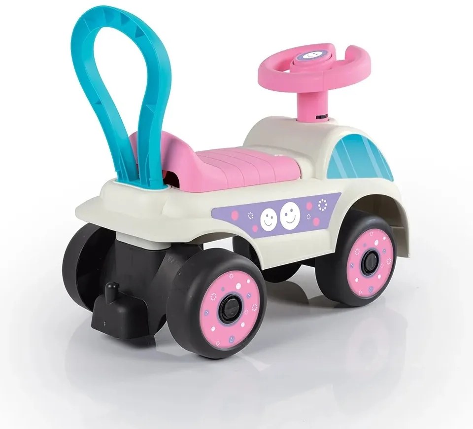 În jos Scooter masina, alb și roz