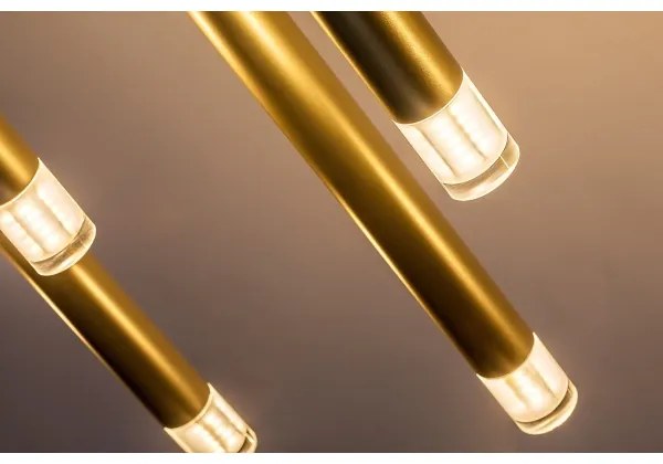 Lustră pe cablu Rabalux 72365 RAMIRA 10xG9/5W/230V auriu