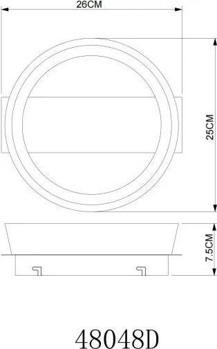 Mini Plafoniera LED metal maro cafeniu SYRAKUS