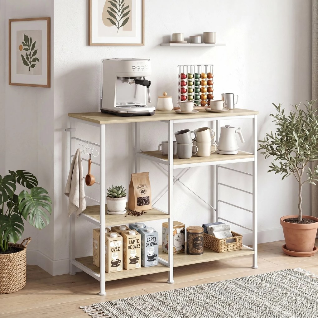 HOMCOM stație de cafea multifuncțională pentru depozitare | Aosom Romania