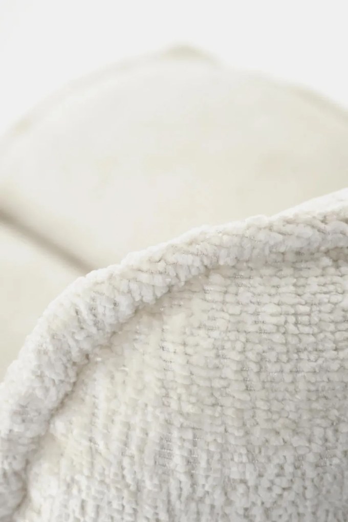 Fotoliu rotativ Fofana stofa crem H91 cm