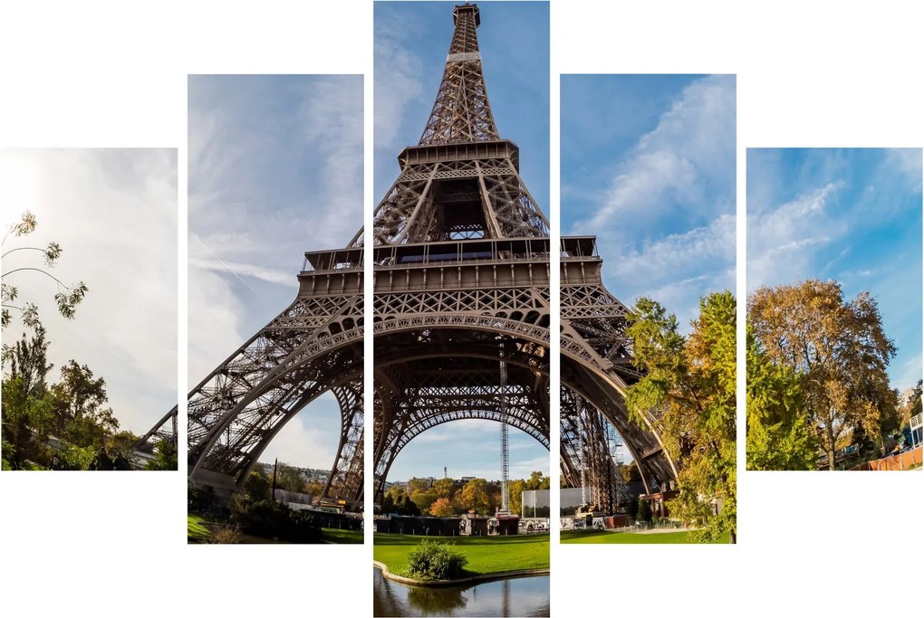 Tablou - Turnul Eiffel colorat (150x105 cm)