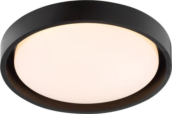 Brilliant - Plafonieră LED SONORA, 12W, 230V, 3000K, Ø 31 cm, negru