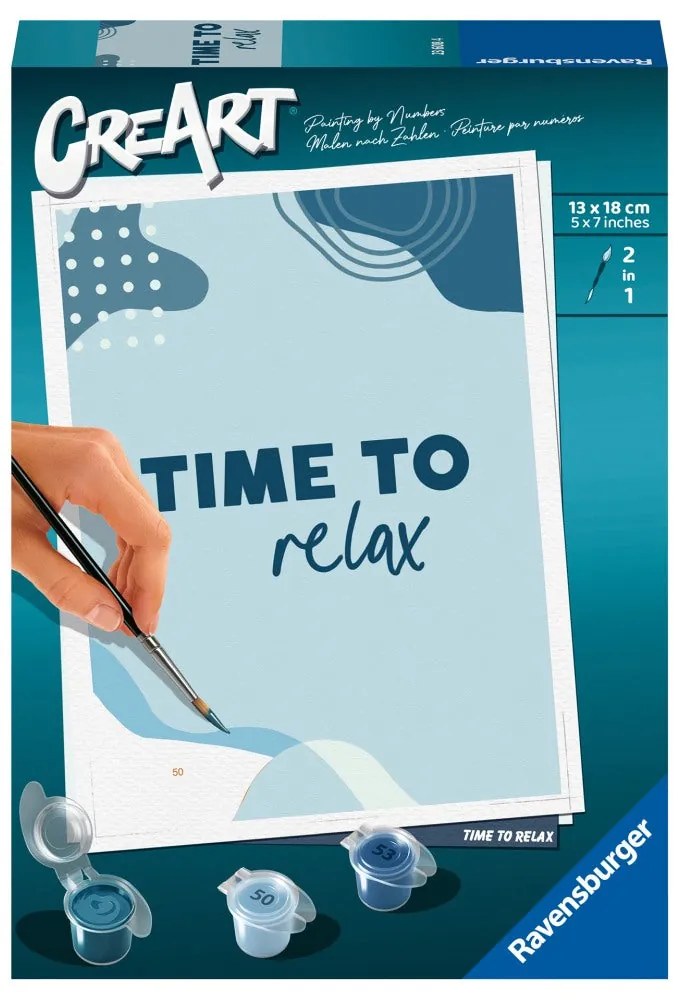 CREART PICTURA PE NUMERE PENTRU COPII TIME TO RELAX - RAVENSBURGER (RVSPBN23608)